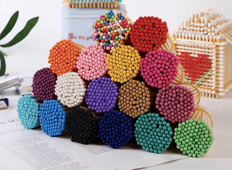 Luxury Long Coloured Matches Refill. 100mm/10cm/4 inches.