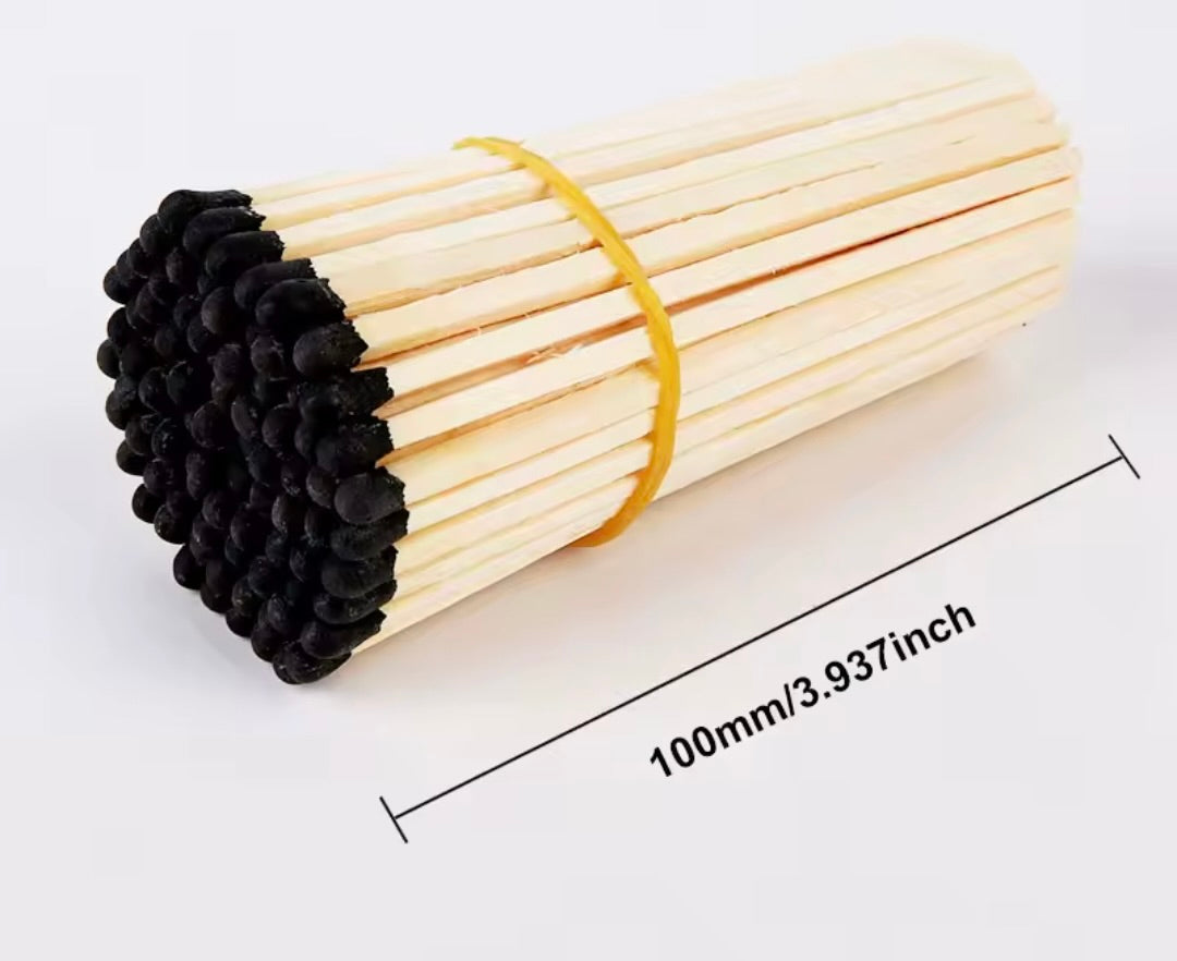 Luxury Long Coloured Matches Refill. 100mm/10cm/4 inches.