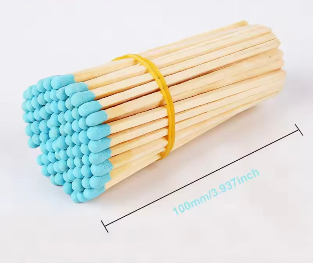 Luxury Long Coloured Matches Refill. 100mm/10cm/4 inches.