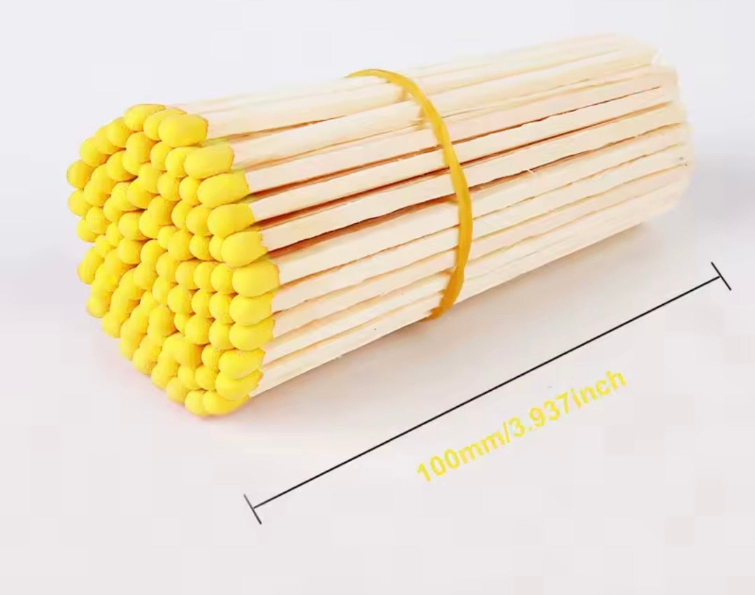 Luxury Long Coloured Matches Refill. 100mm/10cm/4 inches.