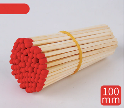 Luxury long Coloured matches Refill. 100mm/10cm/4 inches.