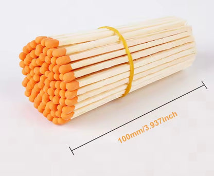 Luxury Long Coloured Matches Refill. 100mm/10cm/4 inches.