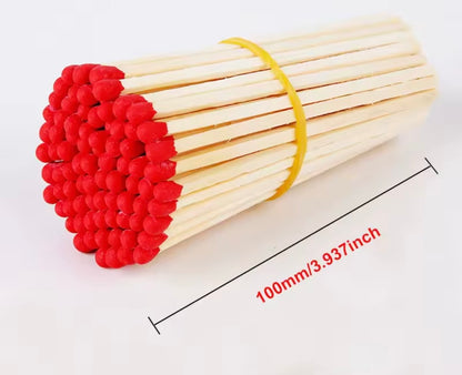 Luxury Long Coloured Matches Refill. 100mm/10cm/4 inches.