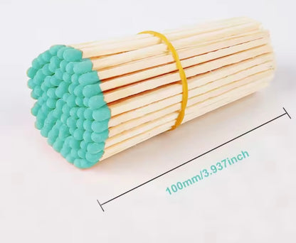 Luxury Long Coloured Matches Refill. 100mm/10cm/4 inches.