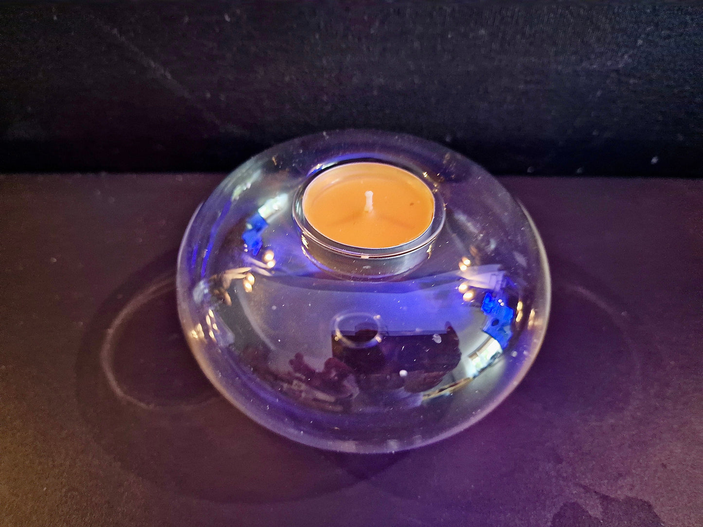 Hand blown Glass Tea Light Holders. Perfect as a gift