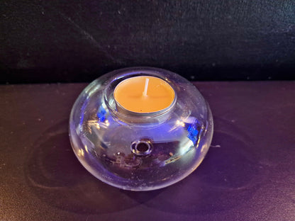 Hand blown Glass Tea Light Holders. Perfect as a gift